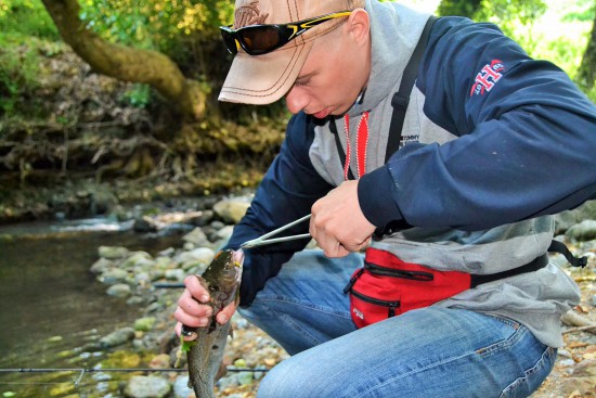 Ультралайт на горной речке.Крит