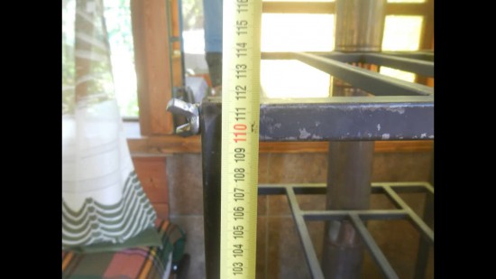 Высота третей полки