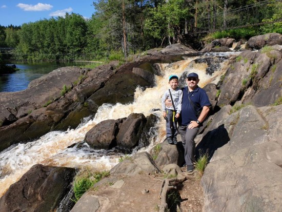 20190630_120647.jpg (199.71 КБ) 8318 просмотров Водопады возле Рускеалы. Место съемки фильма "А зори здесь тихие"