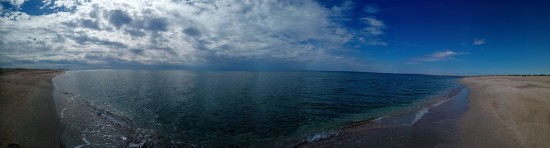 Коса Беляус. Народу ни кого,море теплое и чистое,три дня балдели.