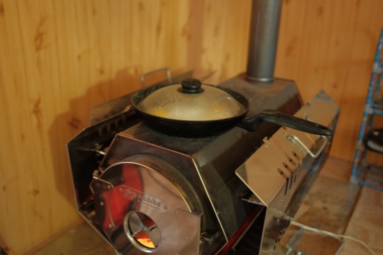 Еще одна кормилица и главная обогревательница). Радует каждый раз!