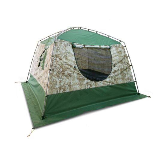 Мобильная баня-палатка МОБИБА МБ-33. Расцветка - "Фирменный камуфляж"