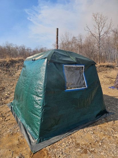 Тент замутил с окошком)