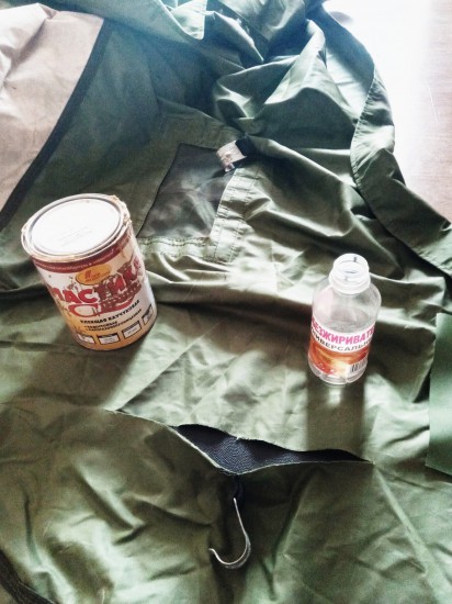 Необходимые расходники для ремонта тента