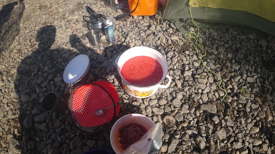 Ракетка в качестве грохотки для икорных дел